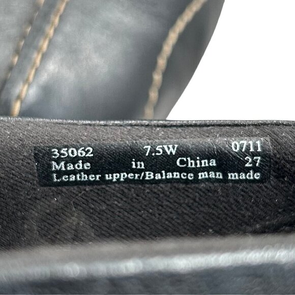 Clarks Sixty Delta Black Bendables Leather Slip-On Loafers Shoes Size 7.5W - Picture 5 of 11